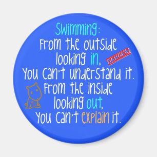 Zwemmen met uitzicht op magneet