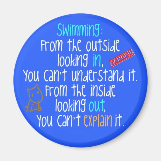 Zwemmen met uitzicht op magneet (Voorkant)