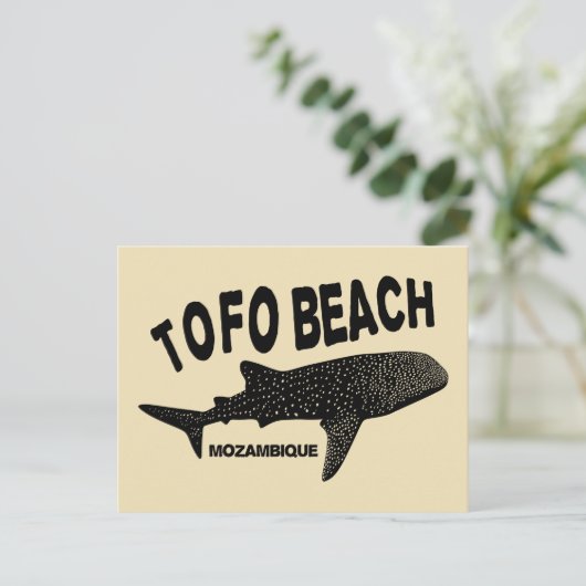 Zwemmen met walvishaaien - Tofo Beach Mozambique Briefkaart (Staand voorkant)