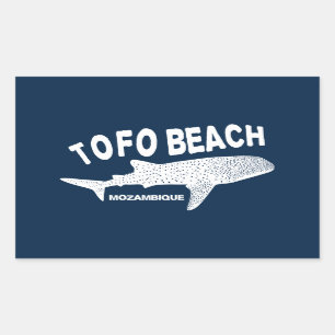 Zwemmen met walvishaaien - Tofo Beach Mozambique Rechthoekige Sticker