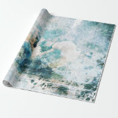 Zwemmen met waterverf verpakkingspapier cadeaupapier (Uitgerold)