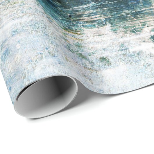 Zwemmen met waterverf verpakkingspapier cadeaupapier (Rol Hoek)