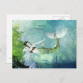 Zwemmen met zalm Briefkaart (Voorkant / Achterkant)