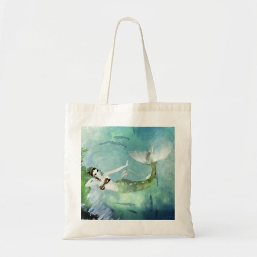 Zwemmen met zalmzak tote bag (Voorkant)