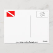 Zwemmen met zinnen briefkaart (Achterkant)