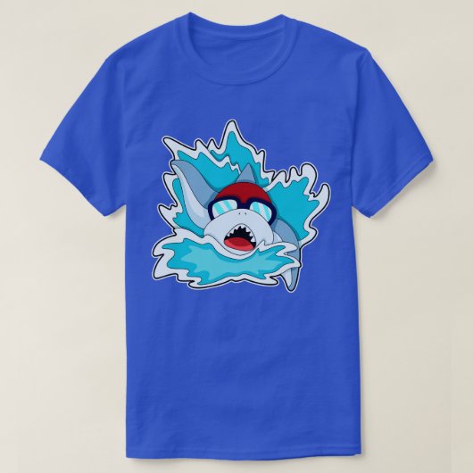 Zwemmen met zwembril 2 t-shirt (Design voorkant)