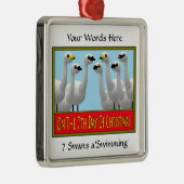 Zwemmen Metalen Ornament (Rechts)