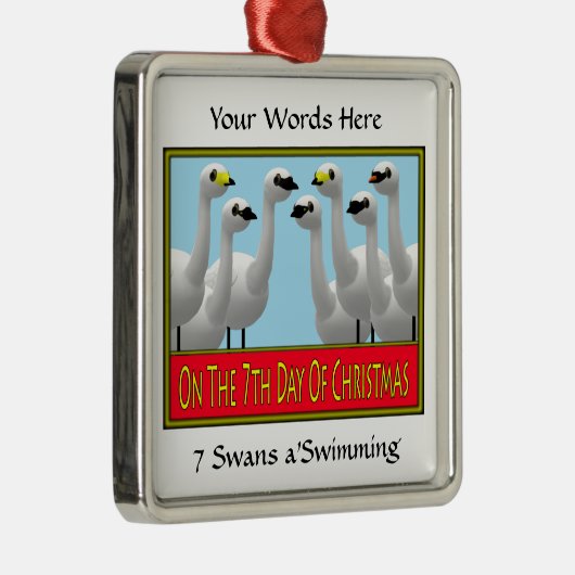 Zwemmen Metalen Ornament (Rechts)