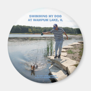 ZWEMMEN MIJN HOND MAGNEET