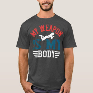 Zwemmen Mijn wapen is mijn lichaam T-shirt