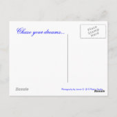 Zwemmen naar het Motivatie Briefkaart (Achterkant)