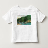 Zwemmen nabij de haven aan de Russische rivier Kinder Shirts (Voorkant)