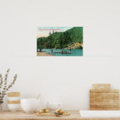 Zwemmen nabij de haven aan de Russische rivier Poster (Keuken)