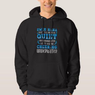 Zwemmen Nana Oma Grappig Zwemmen Nana van een zwem Hoodie