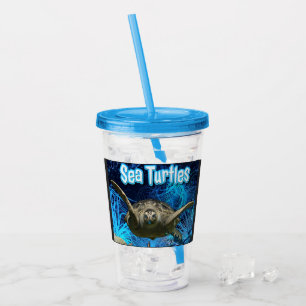 zwemmen oceaan Zee schildpadden Acryl Drinkbeker