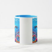 Zwemmen onder water bij vissen. mok (Midden)