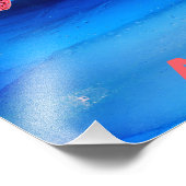 zwemmen onder watermeisjes foto afdruk (Hoek)