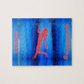 zwemmen onder watermeisjes legpuzzel (Horizontaal)