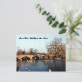 Zwemmen op de Avon-rivier, Stratford-upon-Avon Briefkaart (Staand voorkant)