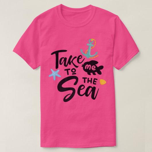 zwemmen op een grappig zee strand op de zomerzomer t-shirt (Design voorkant)