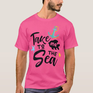 zwemmen op een grappig zee strand op de zomerzomer t-shirt