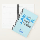 Zwemmen op wijn Zeemeermin gepersonaliseerd Planner (Display)