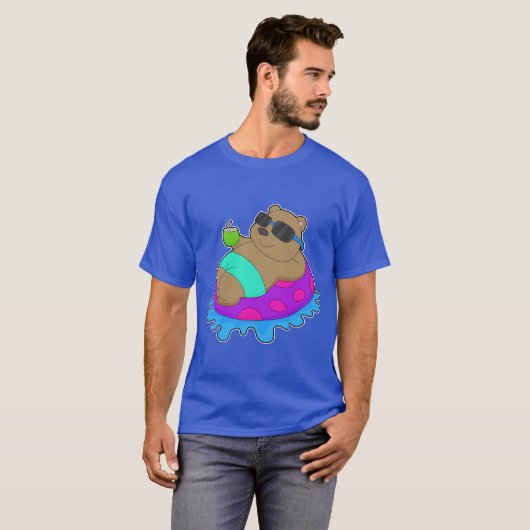Zwemmen Opblaasbare vlotter Zomer T-shirt (Voorkant volledig)