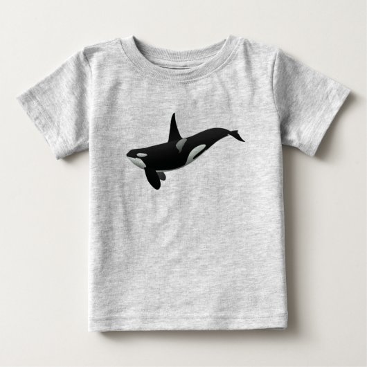 Zwemmen Orca Baby T-shirt (Voorkant)
