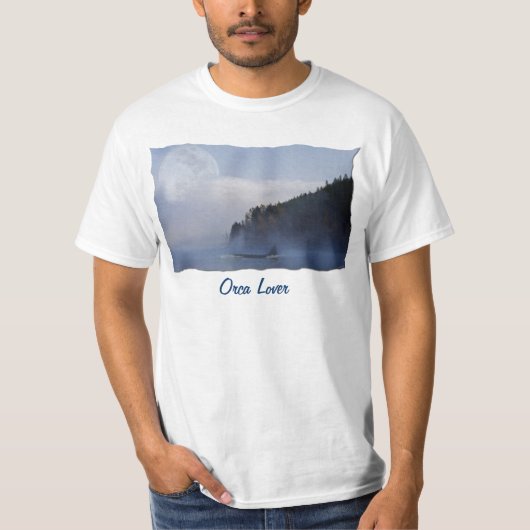 ZWEMMEN ORCA & SUPER MOON Mode T-shirt (Voorkant)