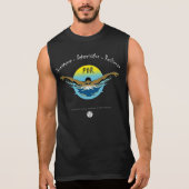 Zwemmen PDR - Persistentie-Bepaling-Veerkracht T-shirt (Voorkant)