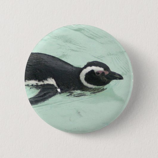 Zwemmen Pinguïn Rond Pin Ronde Button 5,7 Cm (Voorkant)