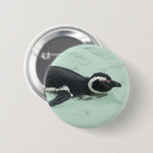 Zwemmen Pinguïn Rond Pin Ronde Button 5,7 Cm (Voorkant /achterkant)