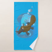 Zwemmen Platypus Badhanddoek (Badhanddoek)