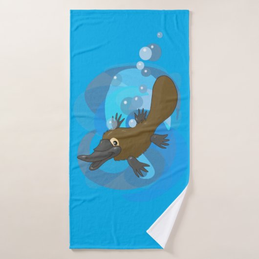 Zwemmen Platypus Badhanddoek (Badhanddoek)