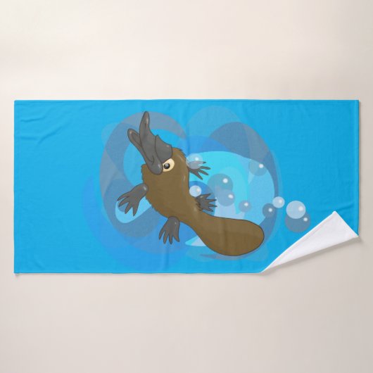 Zwemmen Platypus Badhanddoek (Badhanddoek)
