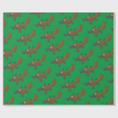 Zwemmen Platypus Cadeaupapier (Vlak)