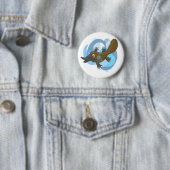 Zwemmen Platypus Ronde Button 5,7 Cm (In situ)