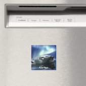 Zwemmen Polar Beer Arctic Wildlife Art Magnet (Insitu (Vaatwasser))