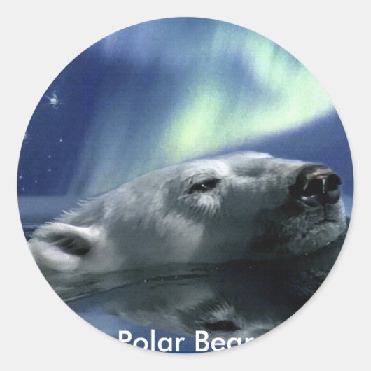 ZWEMMEN POLAR BEER Wildlife Support Stickers (Voorkant)
