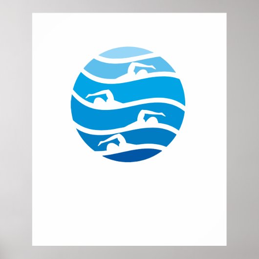 zwemmen poster (Voorkant)