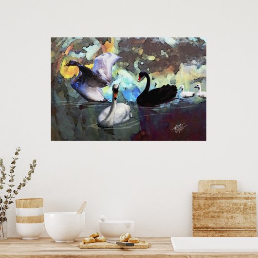 Zwemmen Poster (Keuken)