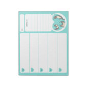 Zwemmen River Otter School Lunch Planner Notitiebl Notitieblok (Linkerzijde)