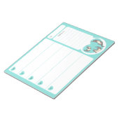 Zwemmen River Otter School Lunch Planner Notitiebl Notitieblok (Schuin)