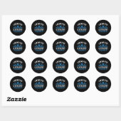 Zwemmen - ronde sticker (Vel)
