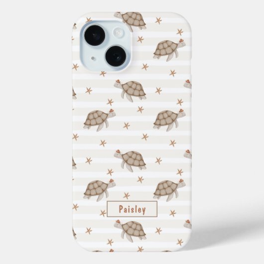 Zwemmen Schildpadden met naam Case-Mate iPhone Case (Achterkant)