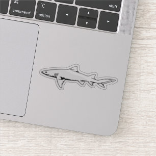 Zwemmen Silhouette Great White Shark Sticker