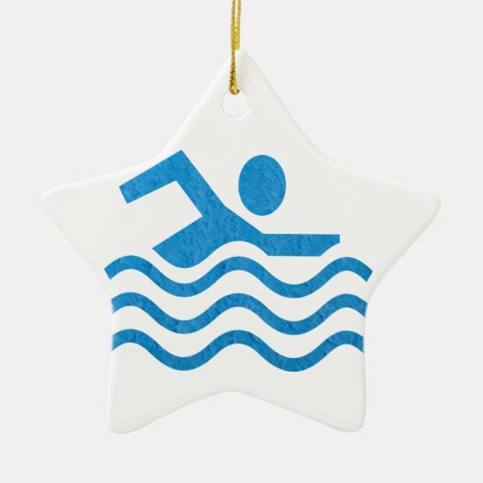 Zwemmen Swim Swimmer 101 Keramisch Ornament (Voorkant)