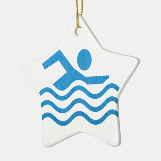 Zwemmen Swim Swimmer 101 Keramisch Ornament (Links)