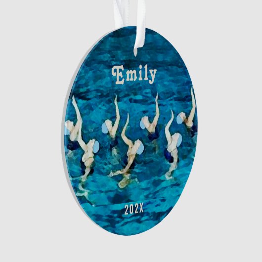 Zwemmen Synchronized Collectible 2025 Ornament (voorkant)