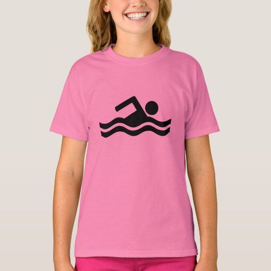 Zwemmen T-shirt (Voorkant)